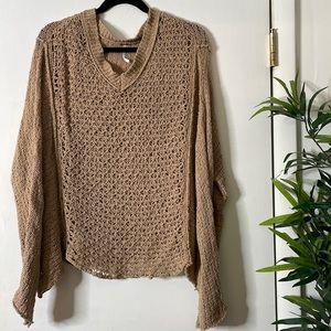 Free people Crochet sweater